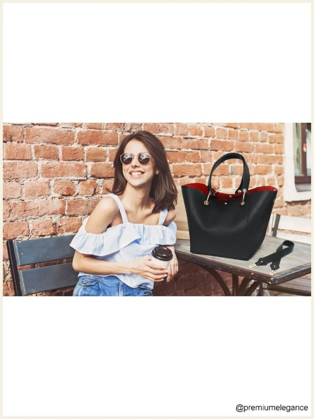 Large Work Tote Bag Waterproof Vegan Leather Handbag Big Bucket Purses